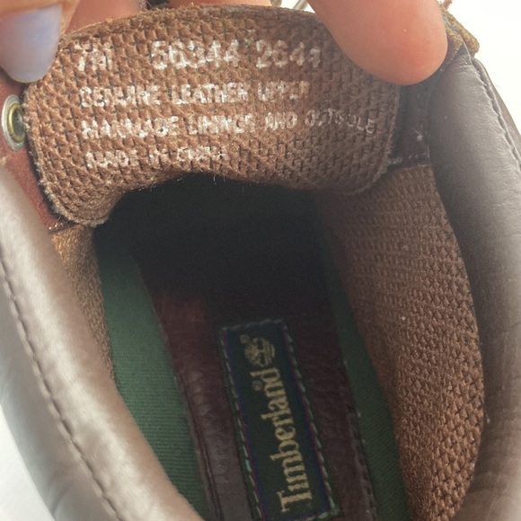 Timberland lace up hiking brown leather boots 7 - Picture 6 of 6